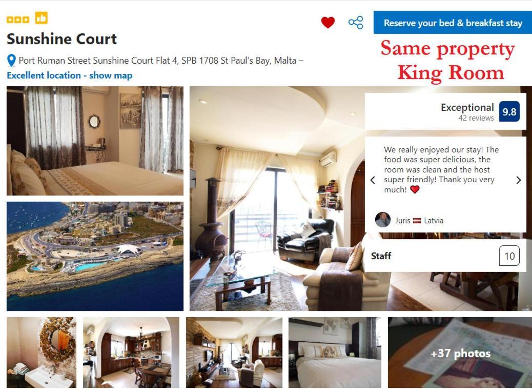 Sunshine Court Budget St. Paul's Bay Esterno foto